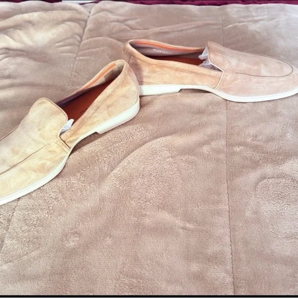 Santoni Almond Suede Mens Loafers Size 11 MGAR18829TICSEAAM13 display picture 2